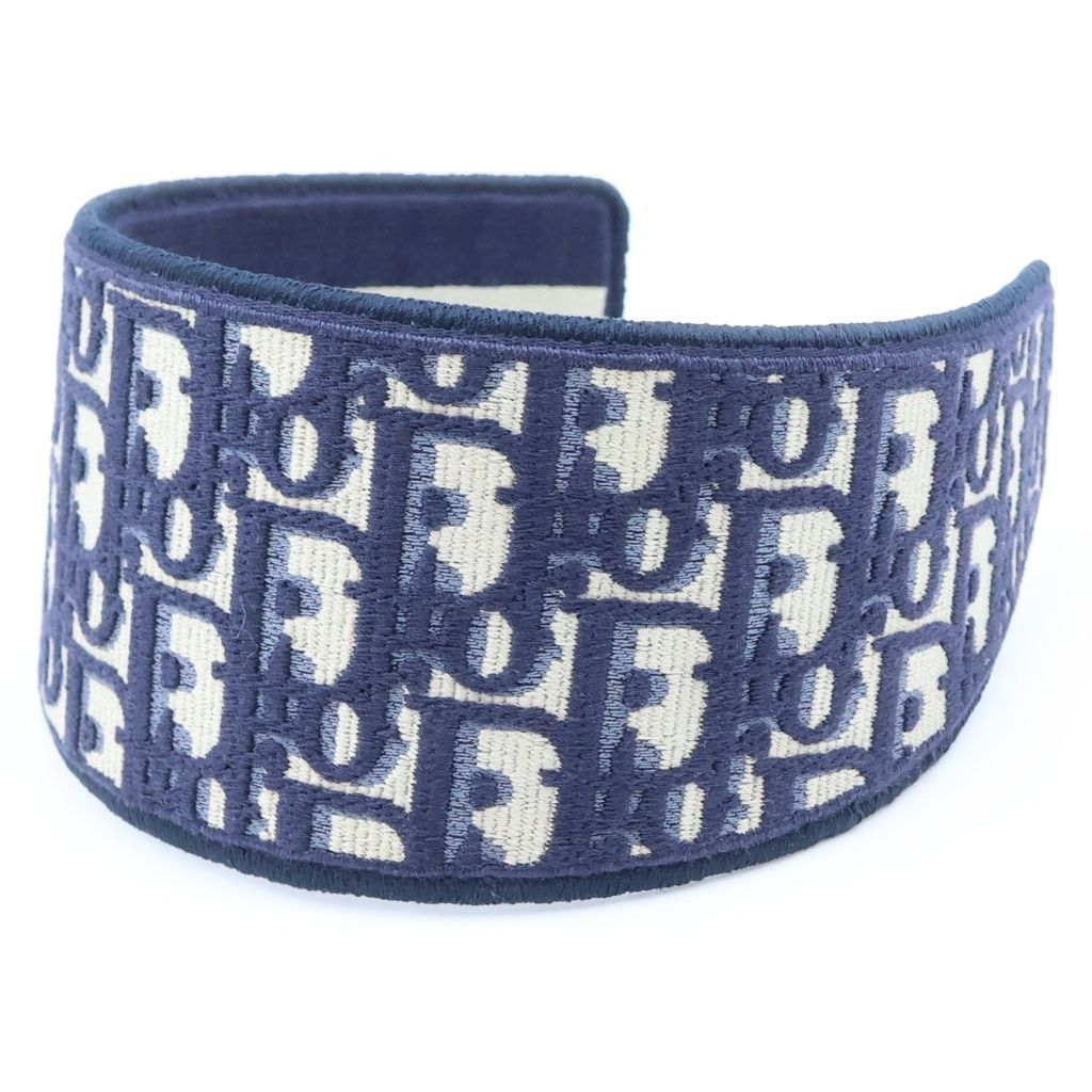 Dior Oblique Trotter Headband Navy — view 5