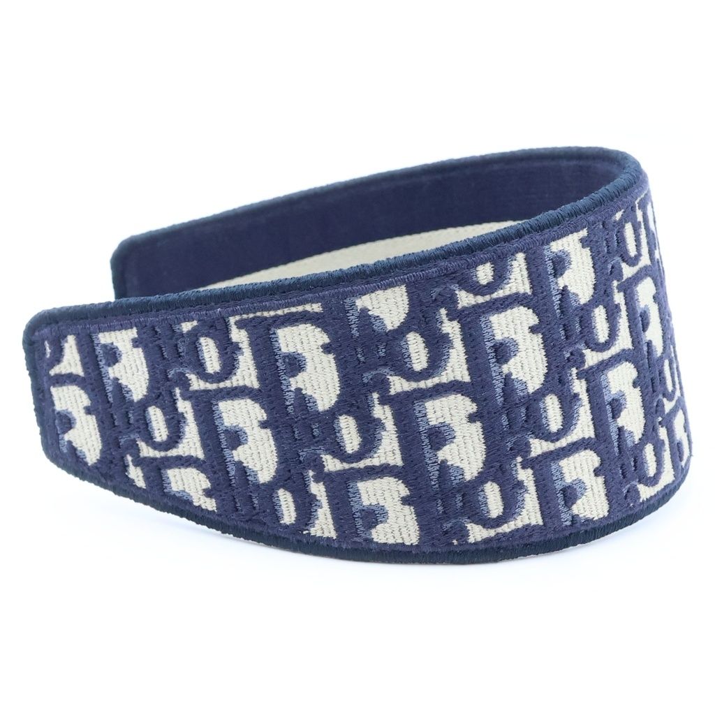 Dior Oblique Trotter Headband Navy — view 3