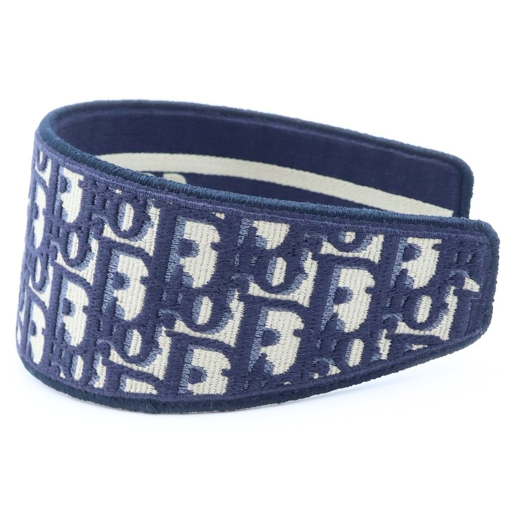 Dior Oblique Trotter Headband Navy — view 4