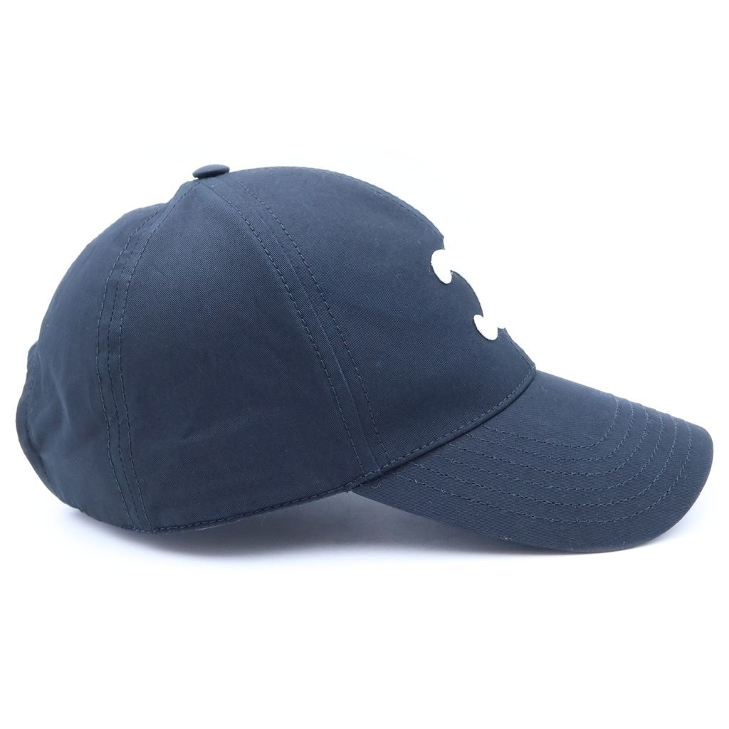Celine Triomphe Baseball Cap Navy Hat — view 3