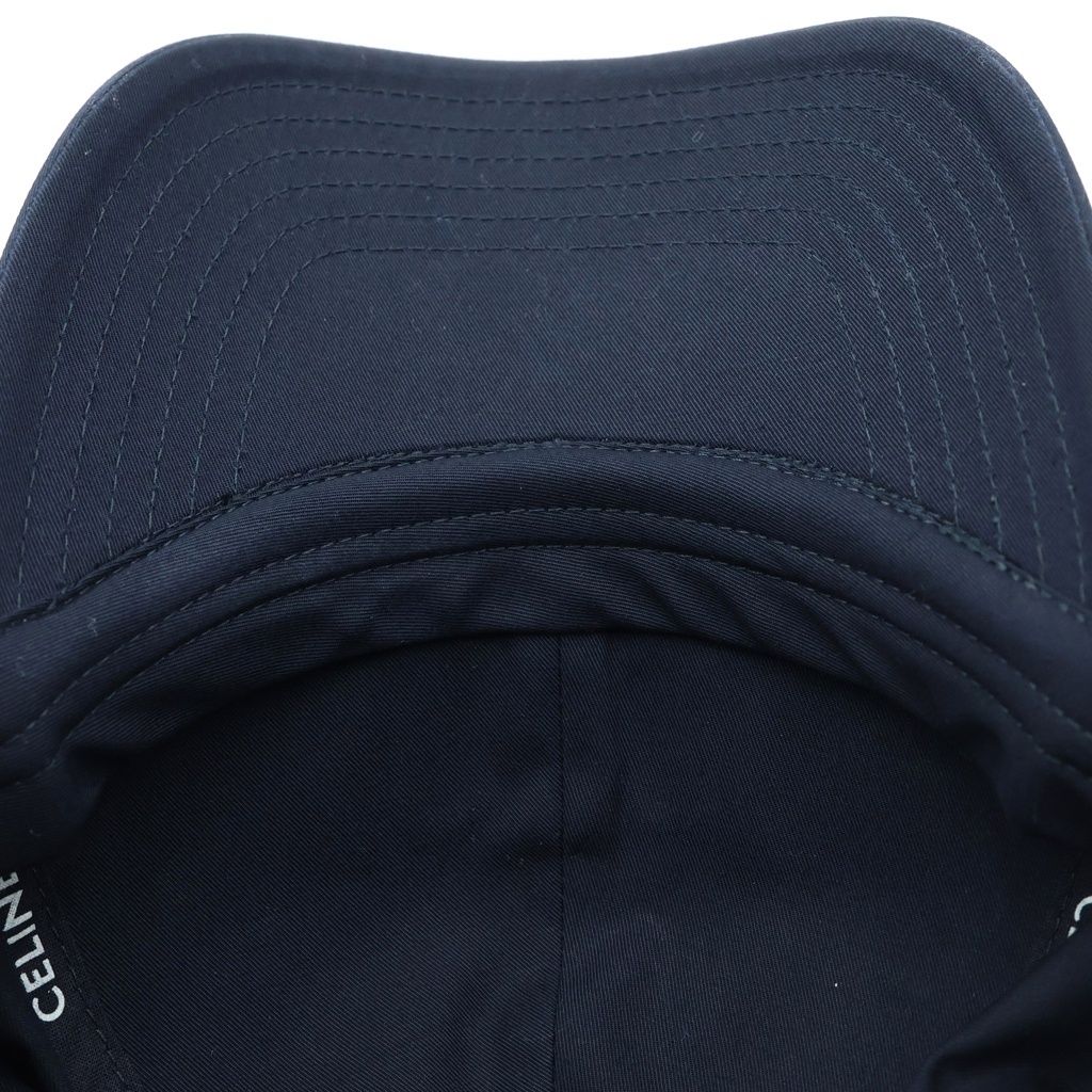 Celine Triomphe Baseball Cap Navy Hat — view 6