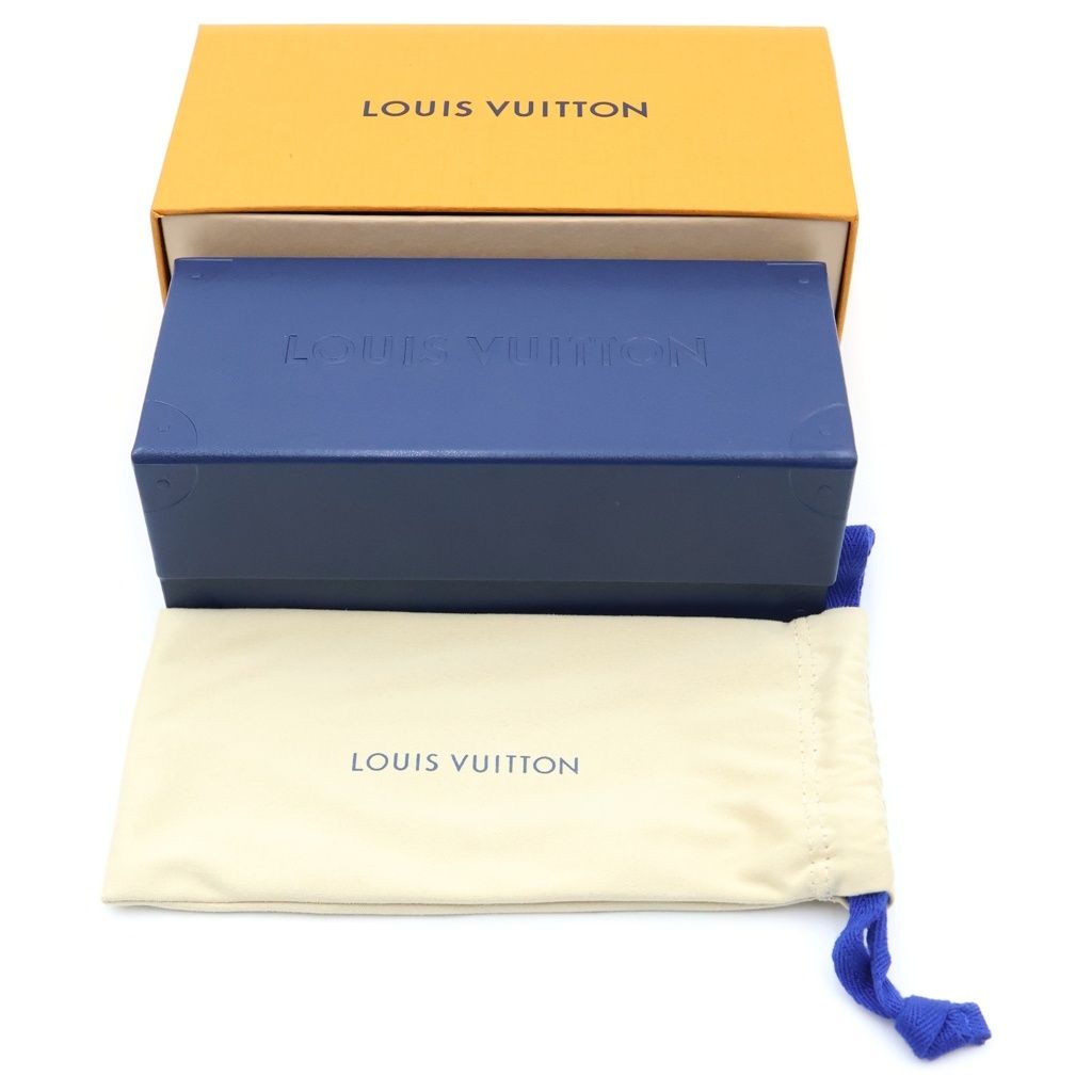 Louis Vuitton Heritage Square Temple Logo Sunglasses Black Eyewear — view 6