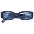 Chanel CC Logo Oval Shape Sunglasses Navy Eyewear