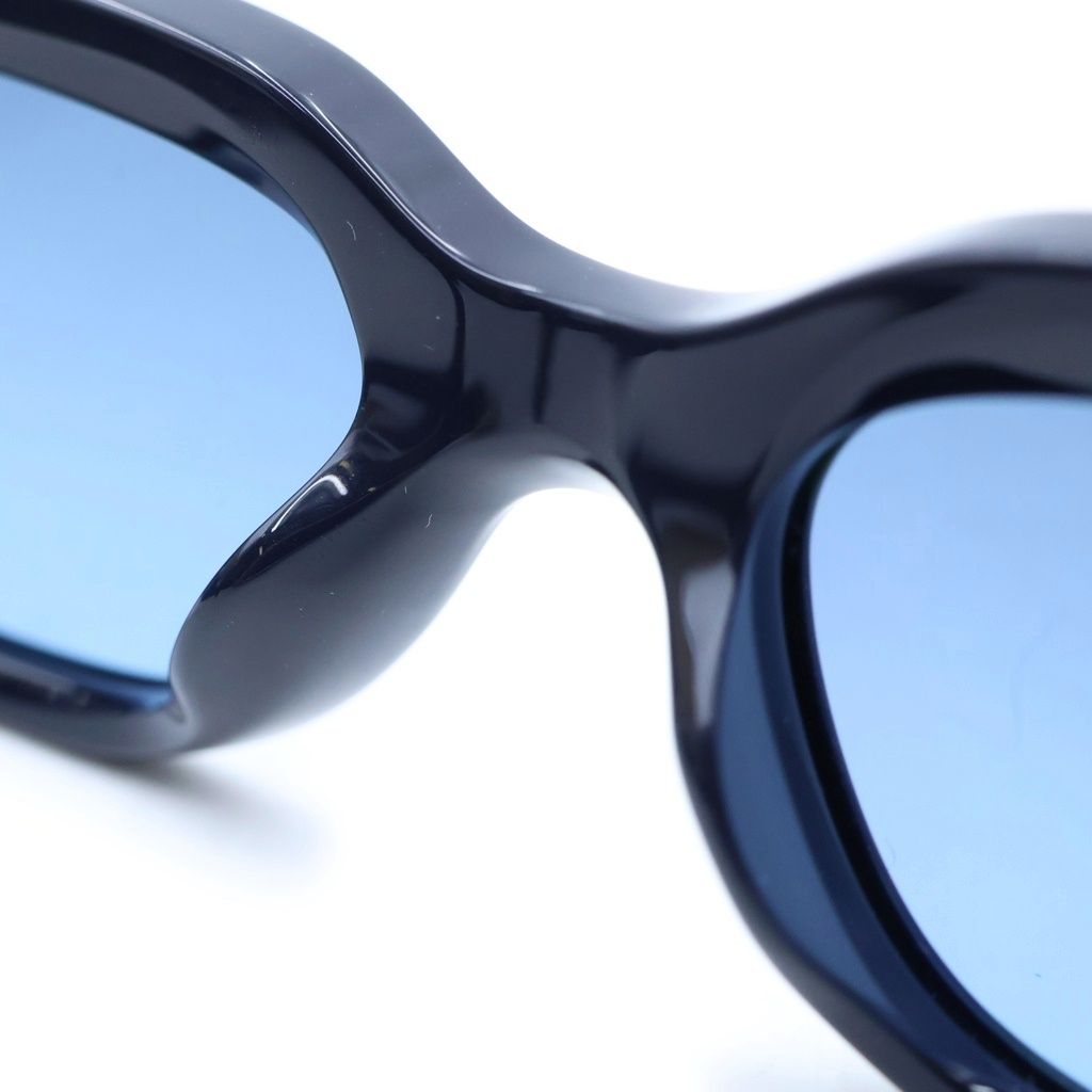 Chanel CC Logo Oval Shape Sunglasses Navy Eyewear — view 5