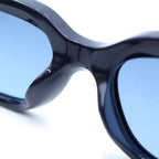 Chanel CC Logo Oval Shape Sunglasses Navy Eyewear — view 5