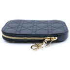 Dior Lady Cannage Chain Shoulder Phone Case Black — view 3