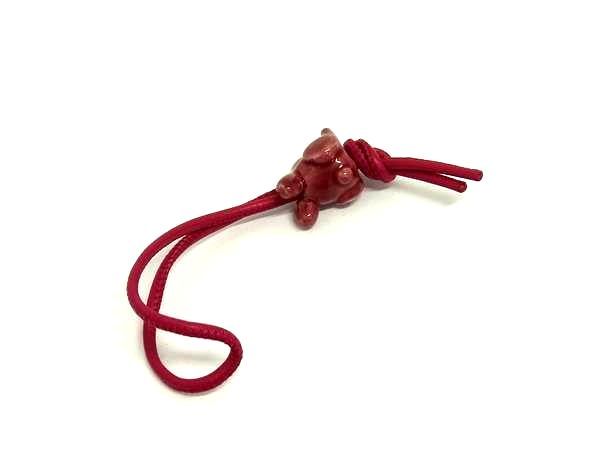 Loewe Rabbit Key Holder Charm Pink — view 2