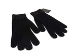 Fendi Zucca Pattern Wool 100% Gloves Black Brown