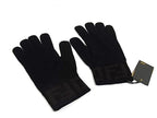 Fendi Zucca Pattern Wool 100% Gloves Black Brown — view 2