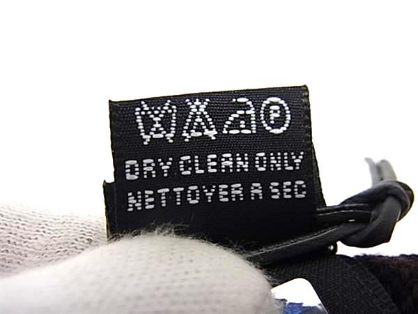 Fendi Zucca Pattern Wool 100% Gloves Black Brown — view 4