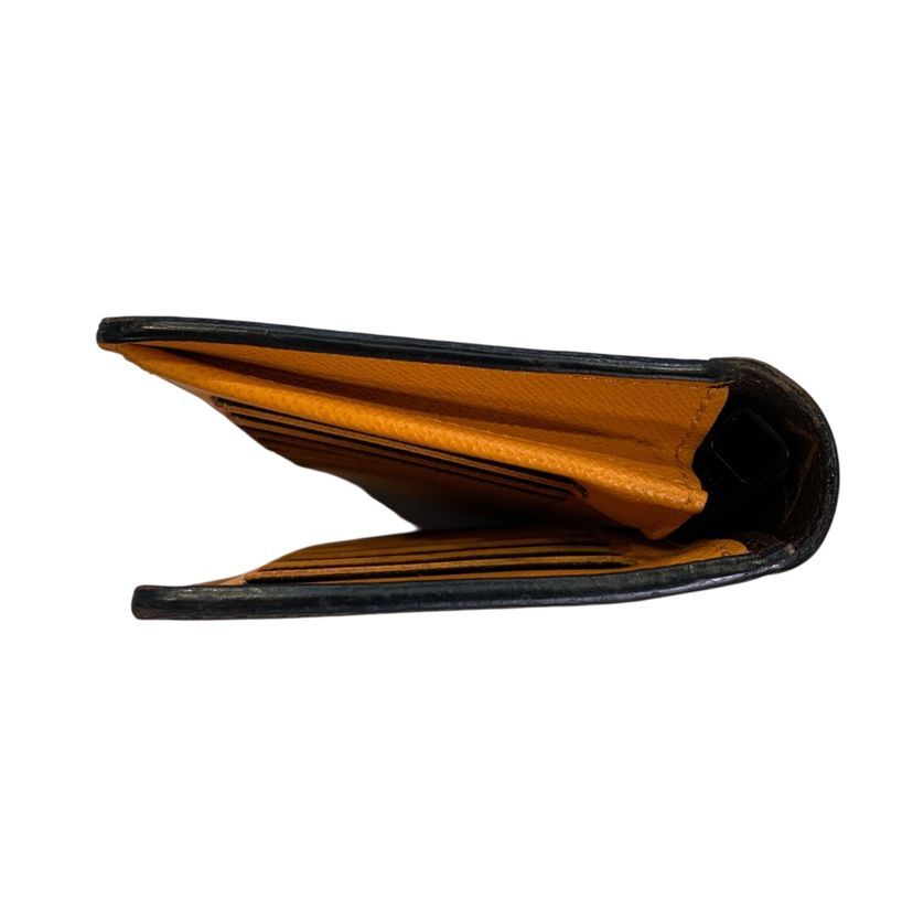 Louis Vuitton Wallet Portefeuille Brazza NM Brown Saffron Orange Monogram — view 4