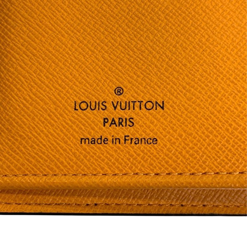 Louis Vuitton Wallet Portefeuille Brazza NM Brown Saffron Orange Monogram — view 8