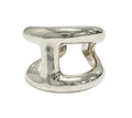 Hermes H Motif Osmose GM Ring Silver