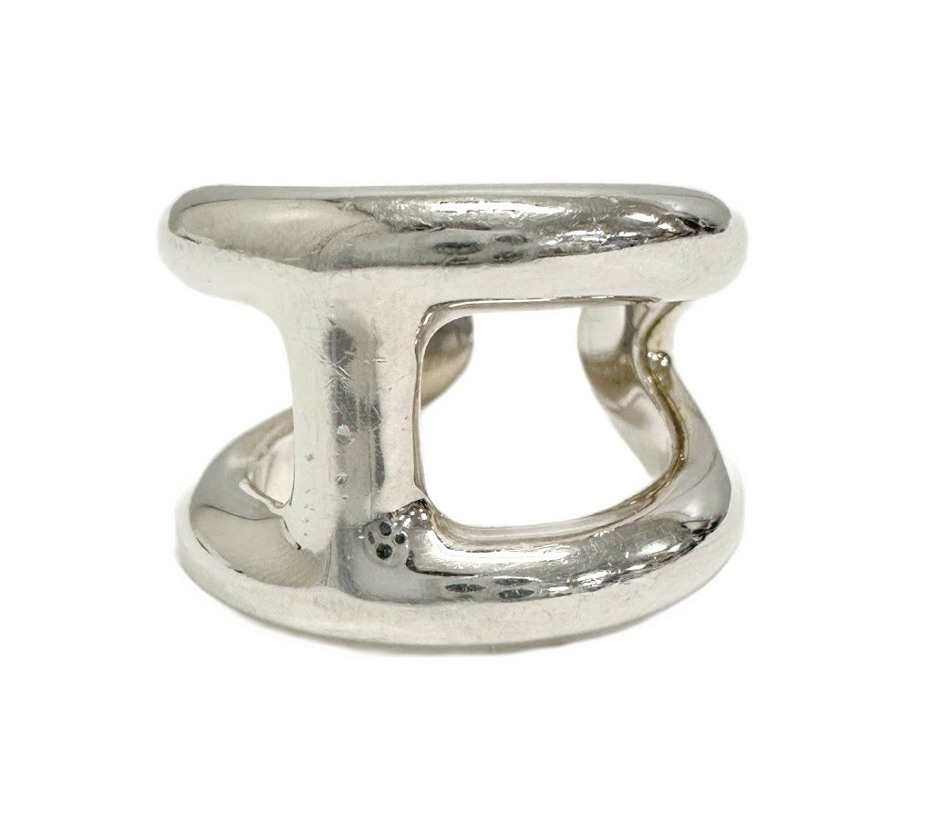 Hermes H Motif Osmose GM Ring Silver
