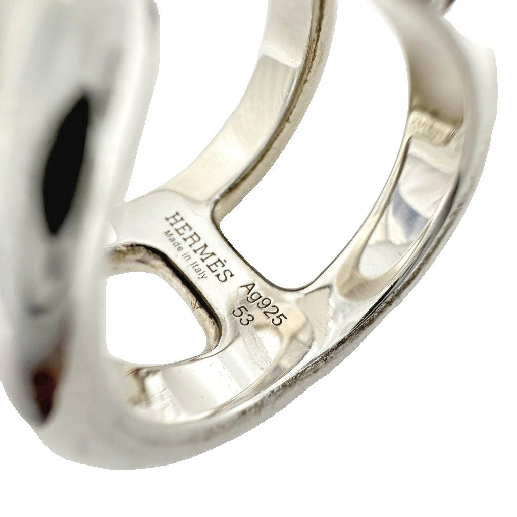 Hermes H Motif Osmose GM Ring Silver — view 6