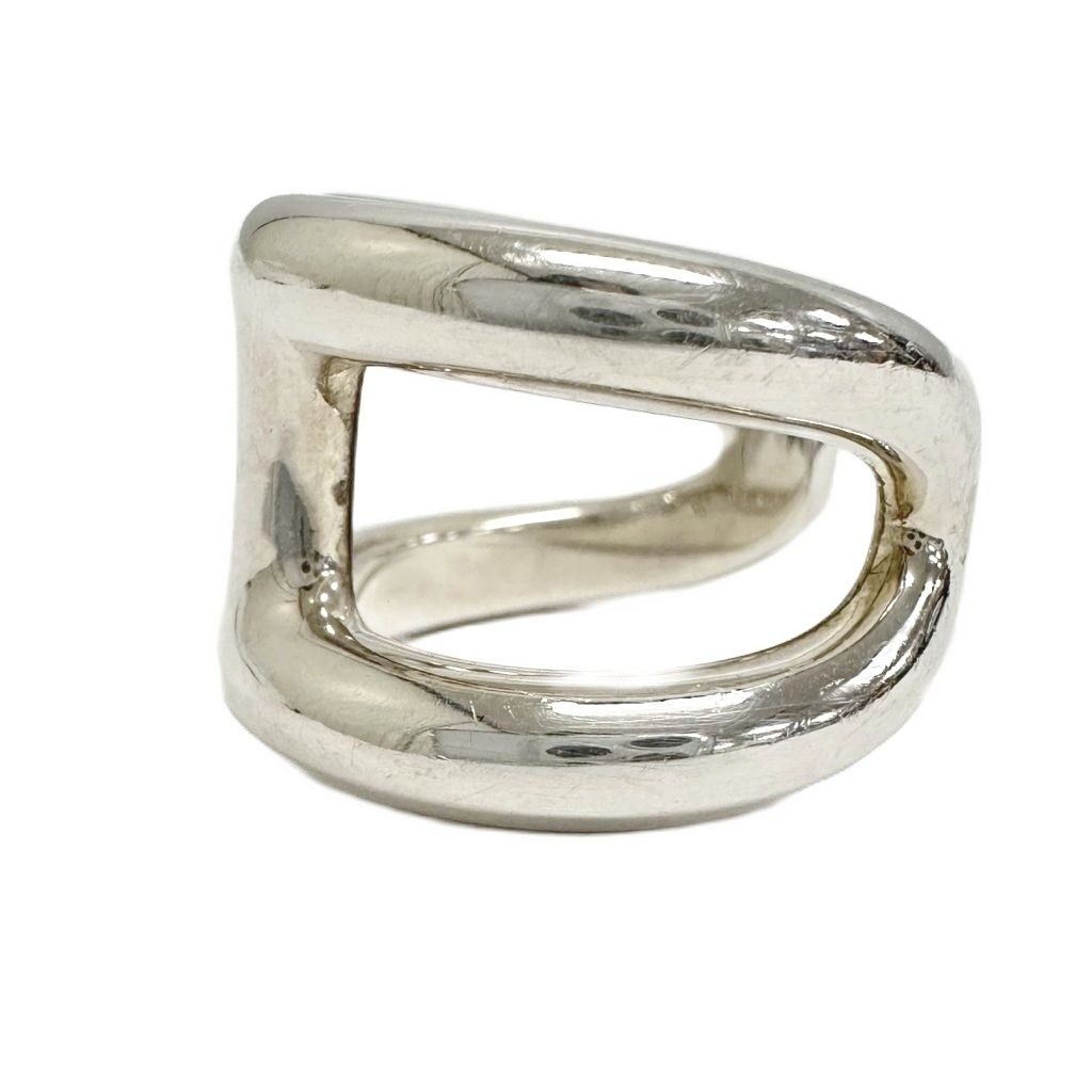 Hermes H Motif Osmose GM Ring Silver — view 3