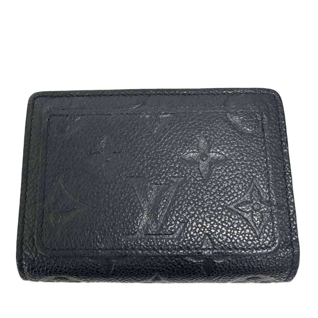 Louis Vuitton Monogram Empreinte Portefeuille Clair Bifold Compact Wallet Noir — view 2