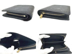Louis Vuitton Monogram Empreinte Portefeuille Clair Bifold Compact Wallet Noir — view 8