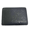 Louis Vuitton Monogram Empreinte Portefeuille Clair Bifold Compact Wallet Noir