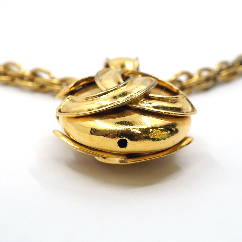 Chanel CC Logo Necklace 94P Gold — view 2