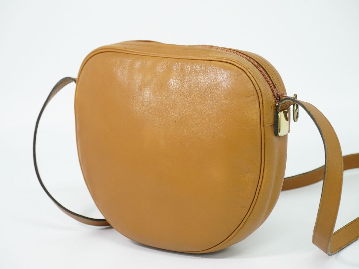 Dior Leather Shoulder Bag Pochette Brown — view 2
