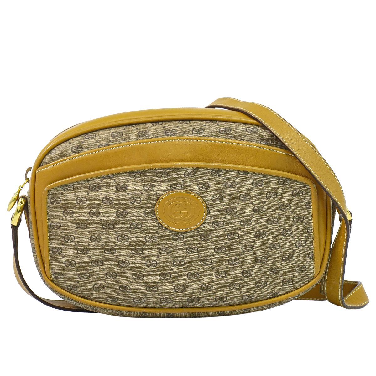Gucci Vintage Micro GG Shoulder Bag Pochette Beige