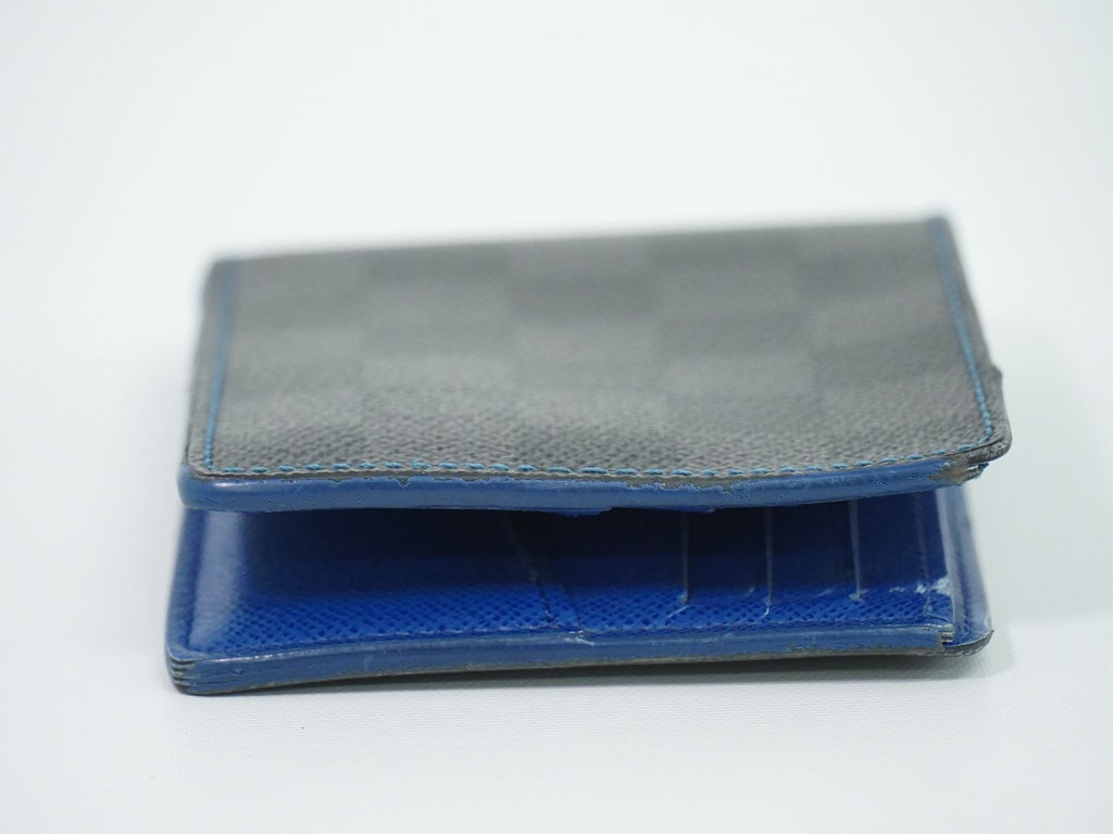Louis Vuitton LV Portefeuille Slender Damier Graphite Bifold Billfold Folded — view 4