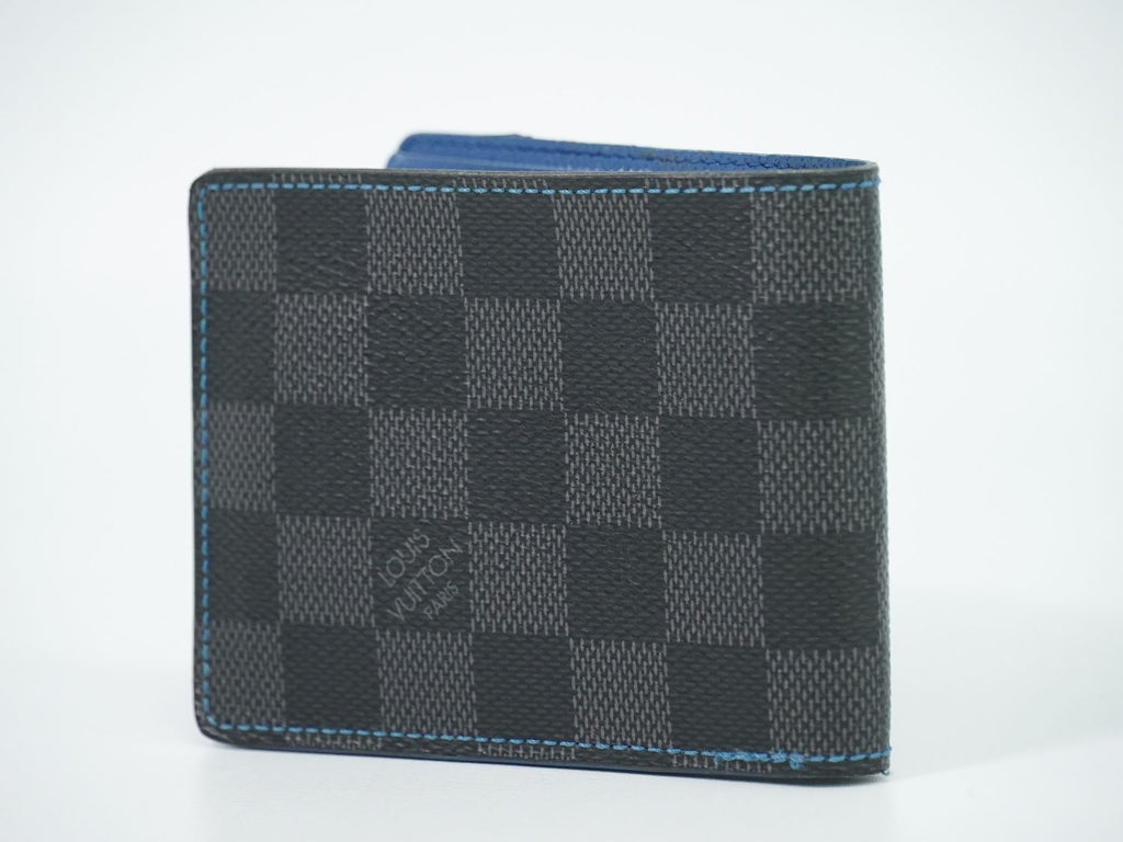 Louis Vuitton LV Portefeuille Slender Damier Graphite Bifold Billfold Folded — view 2