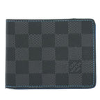 Louis Vuitton LV Portefeuille Slender Damier Graphite Bifold Billfold Folded