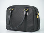 Gucci Vintage Micro GG Mini Boston Bag Black — view 2