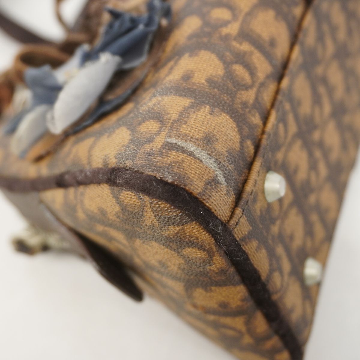 Dior Handbag Trotter Brown Silver — view 6