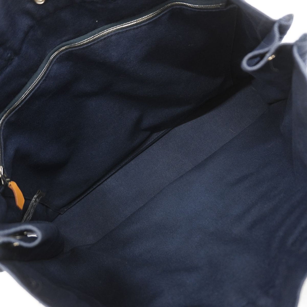 Hermes Tote Bag Fourre Tout MM Canvas Navy Silver — view 4