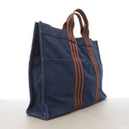 Hermes Tote Bag Fourre Tout MM Canvas Navy Silver — view 2