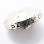 Chanel Earrings Vintage CC Logo Round Circle Metal Silver — view 6