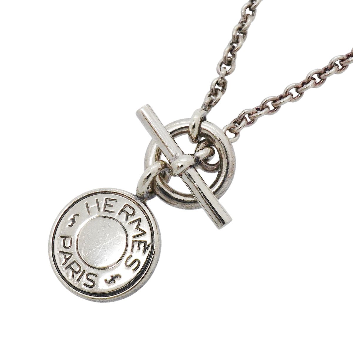 Hermes Necklace Sellier 925 Sterling Silver