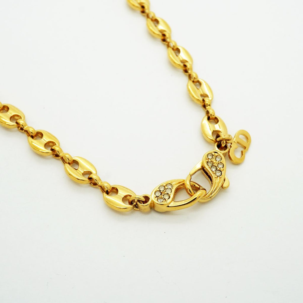 Dior Necklace Gold Plated Rhinestone — view 8