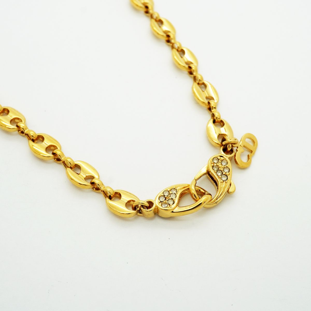 Dior Necklace Gold Plated Rhinestone — view 8
