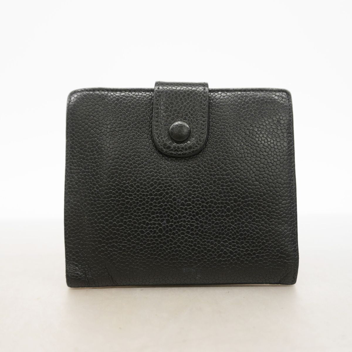 Chanel Wallet Caviar Leather Black Gold — view 6