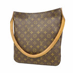 Louis Vuitton Shoulder Bag Monogram Looping GM Brown