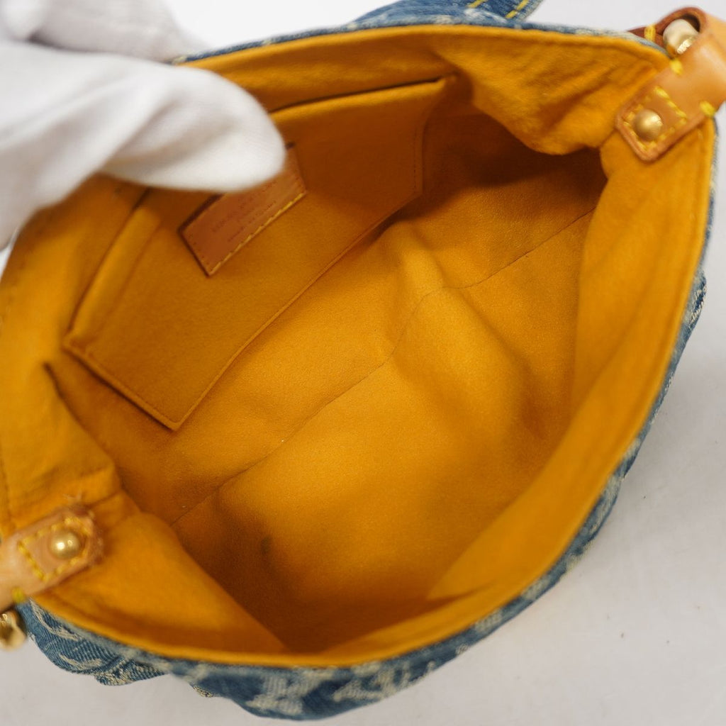 Louis Vuitton Shoulder Bag Monogram Denim Mini Pleaty Blue — view 4