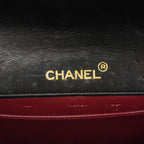 Chanel Shoulder Bag Quilted Lambskin Black Gold — view 5