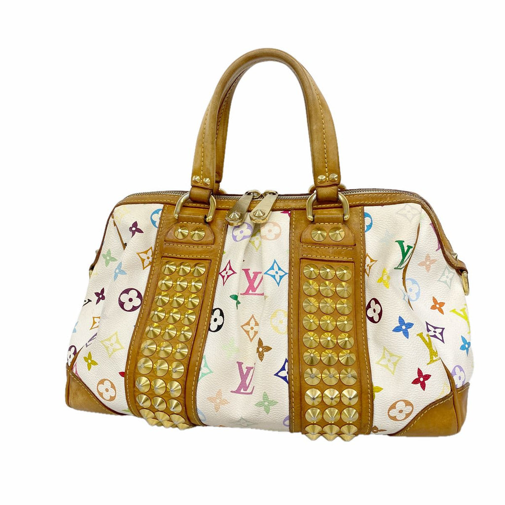 Louis Vuitton Handbag Monogram Multicolor Courtney MM Blanc