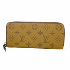Louis Vuitton Wallet Monogram Reverse Portefeuille Clemence Brown