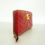 Gucci Wallet GG Marmont Leather Red Gold — view 2