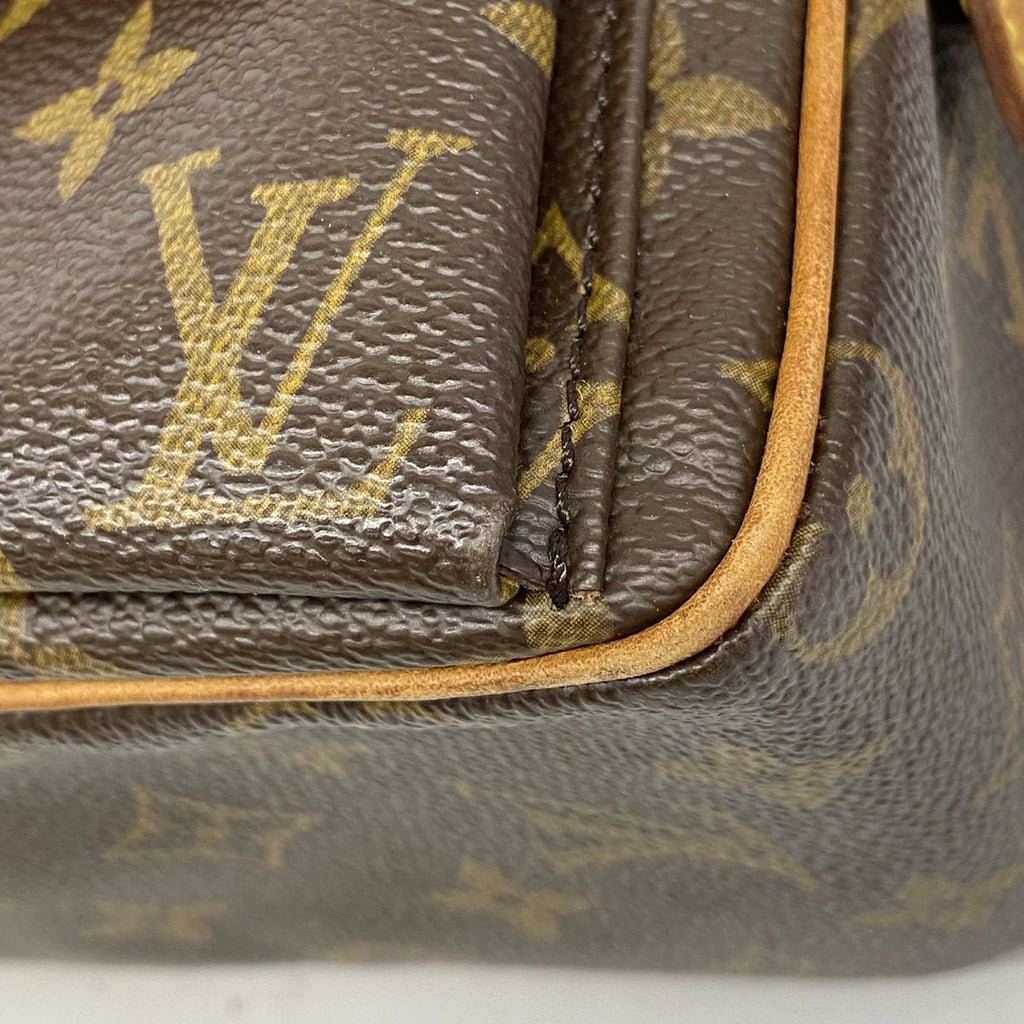 Louis Vuitton Shoulder Bag Monogram Viva-Cite MM Brown — view 6