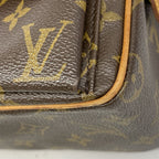 Louis Vuitton Shoulder Bag Monogram Viva-Cite MM Brown — view 6