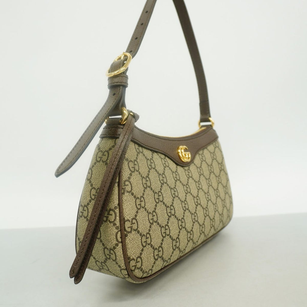 Gucci Shoulder Bag GG Supreme Brown Gold — view 2