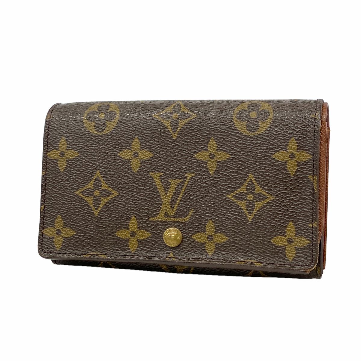 Louis Vuitton Wallet Monogram Porte Monnaie Billets Tresor Brown