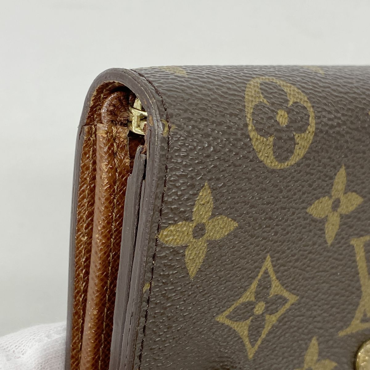 Louis Vuitton Wallet Monogram Porte Monnaie Billets Tresor Brown — view 6