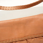 Fendi Shoulder Bag Selleria Leather Pink Beige Silver — view 8